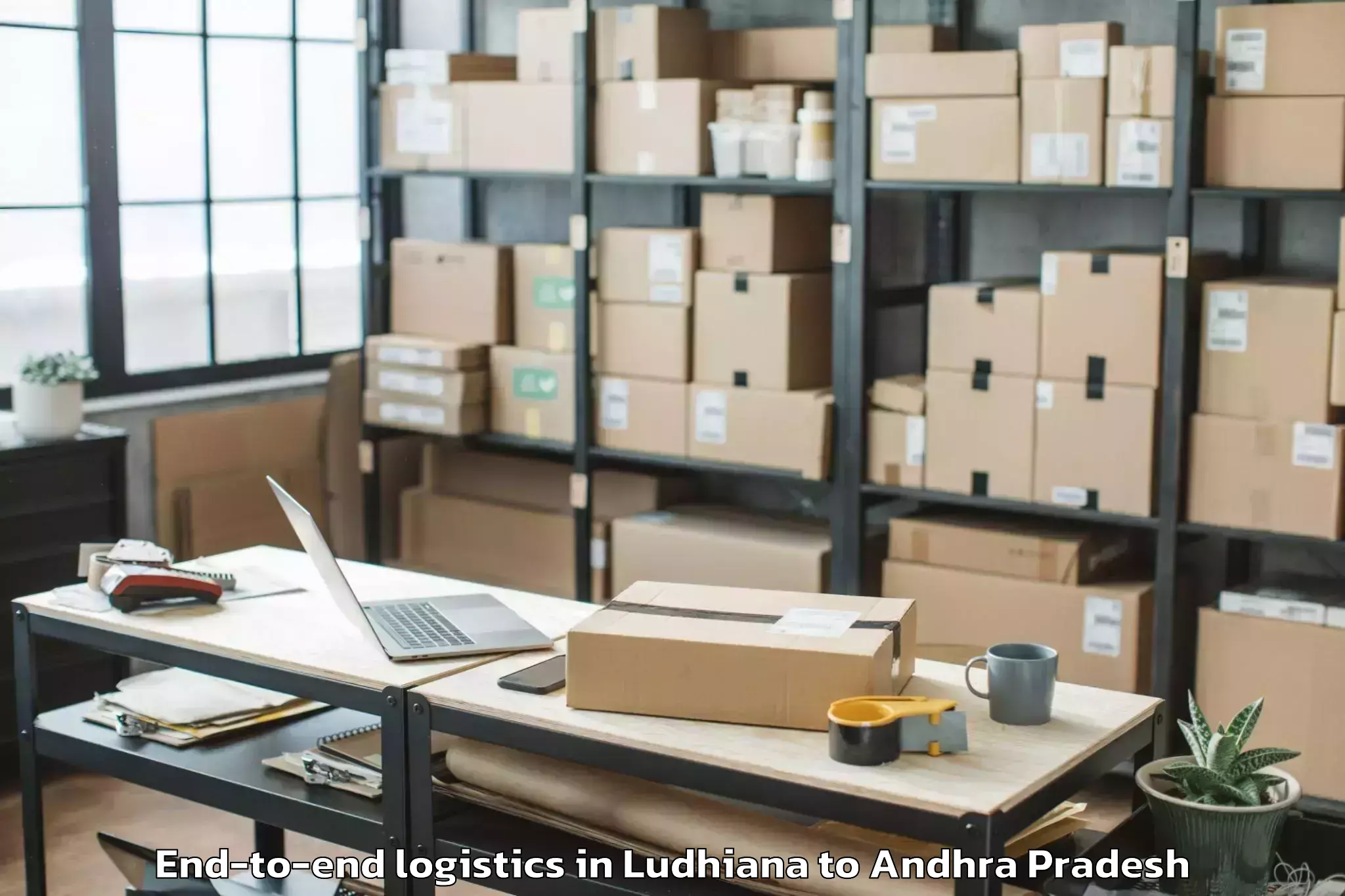 Top Ludhiana to Pedapadu End To End Logistics Available